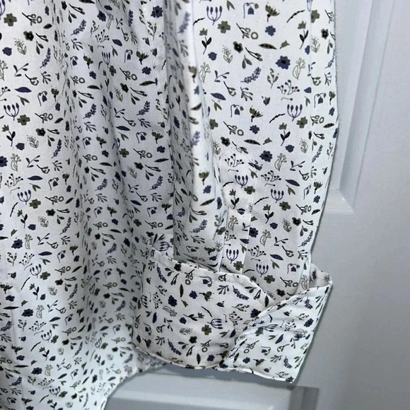 AKA, “also known as “ men shirt ,NWT,slim fit ,WHITE floral print,100 cotton, - Picture 9 of 12